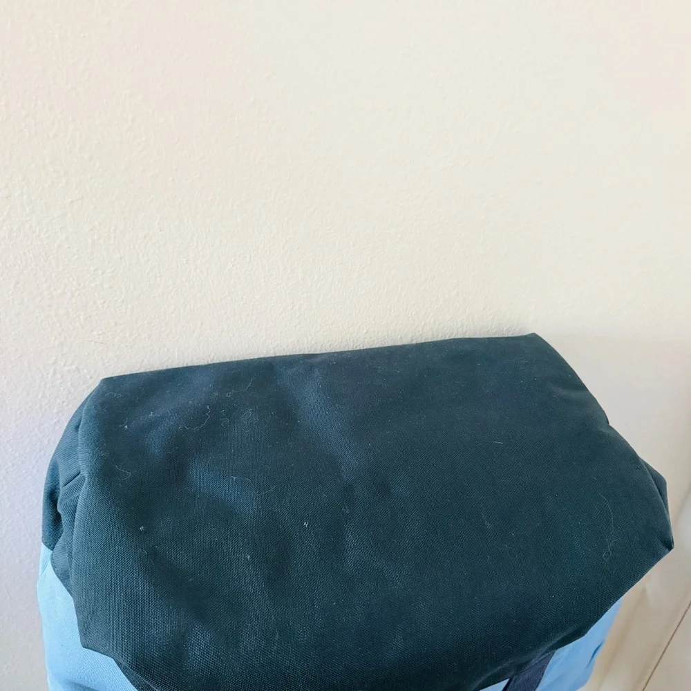 NWT Pebble Beach x Hudson Sutler Two Tone Blue Zip Top Tote Bag